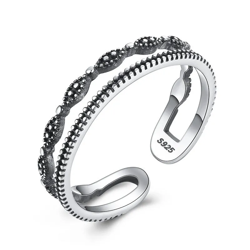 Fashion Double Layer Design Open Ring