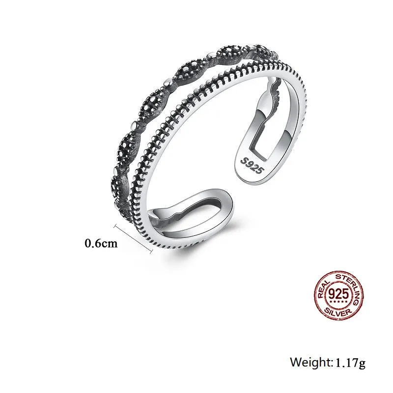 Fashion Double Layer Design Open Ring