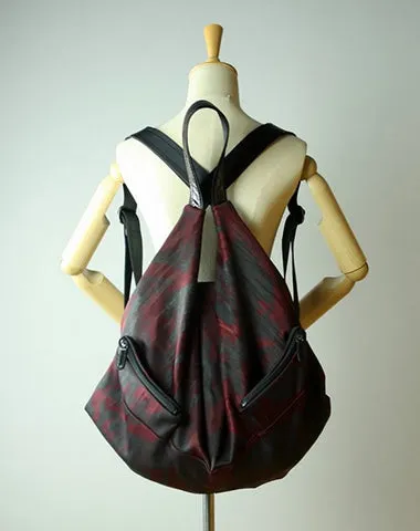 Fashion MIX Red Nylon Leather Mens Backpack Bag Large Nylon Travel Backpack Red Nylon School Backpack for Men