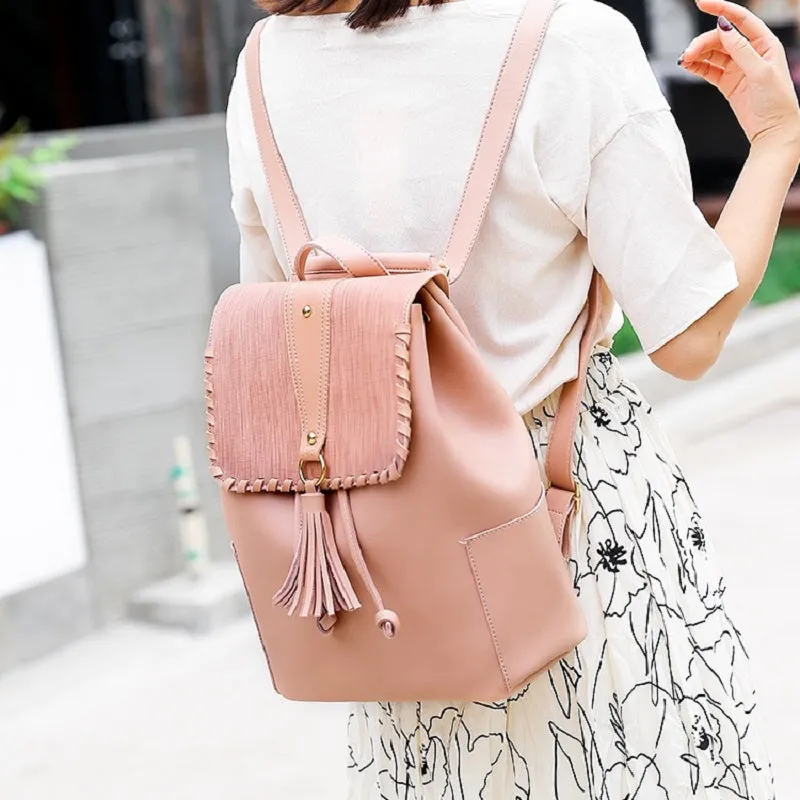 Fashion Tassel Women's Backpack