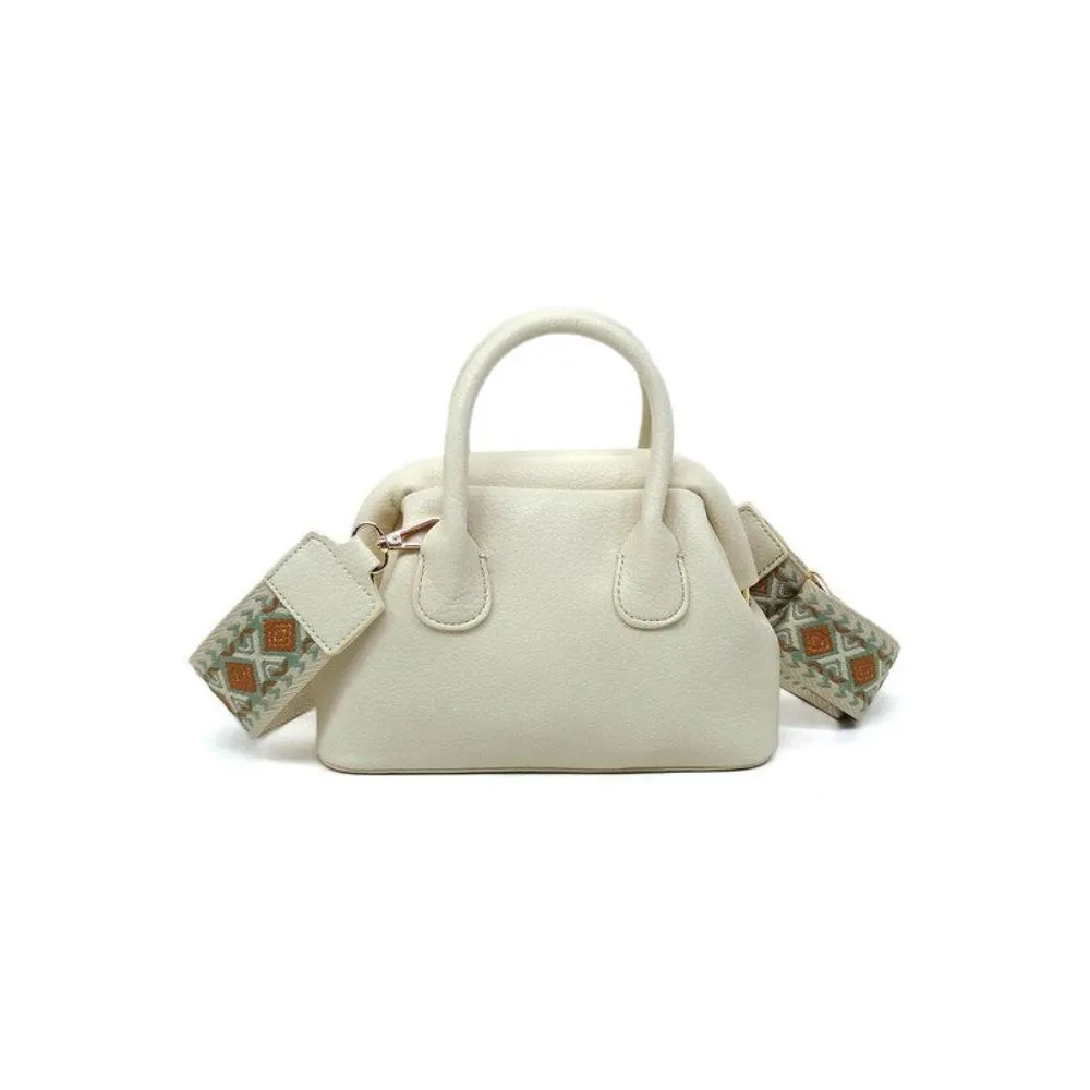 FASHNZFAB Spring Frame Doctors Satchel Crossbody Bag