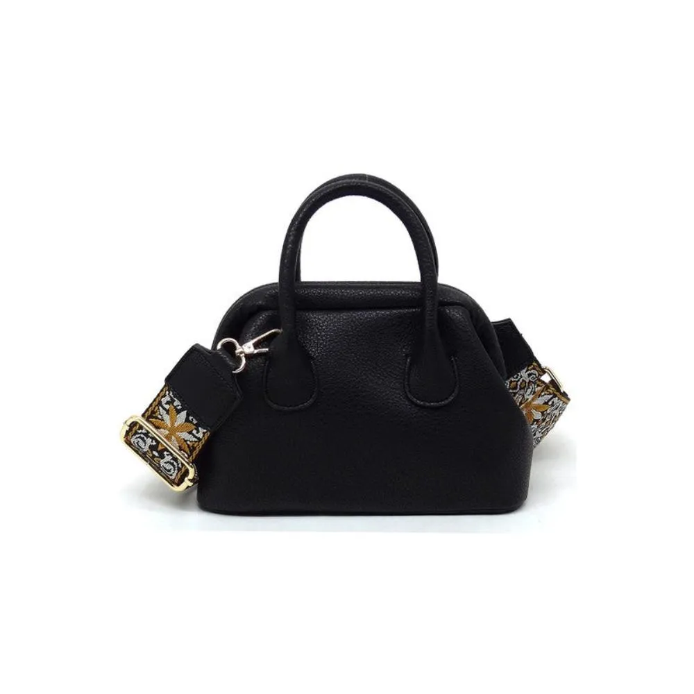 FASHNZFAB Spring Frame Doctors Satchel Crossbody Bag