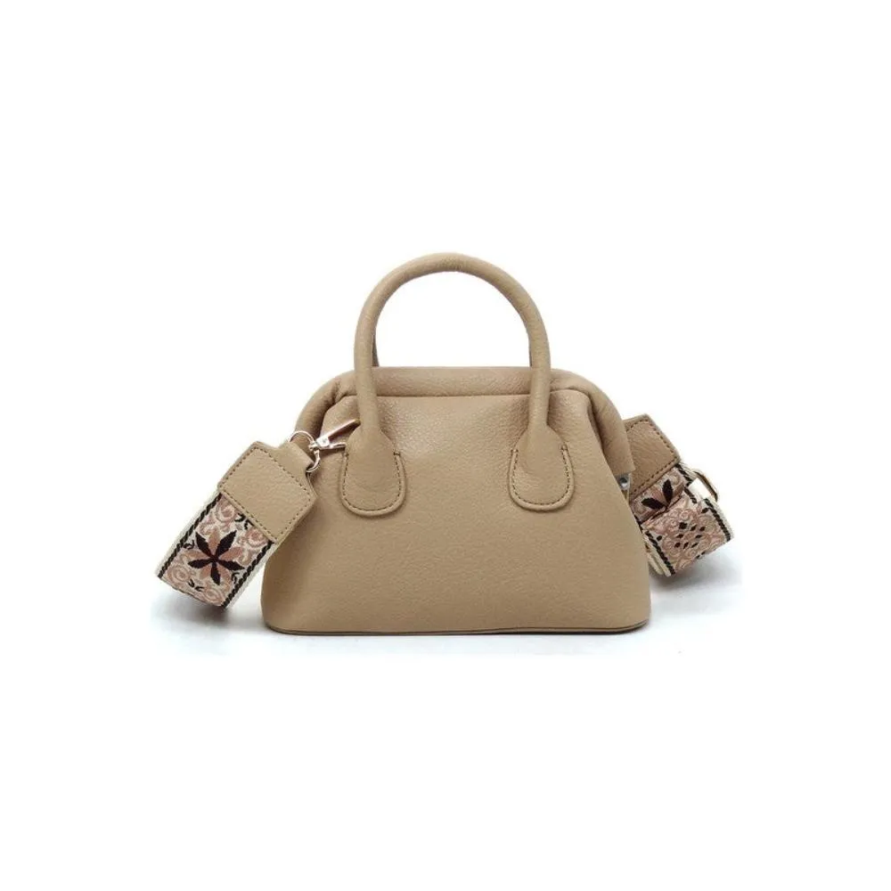 FASHNZFAB Spring Frame Doctors Satchel Crossbody Bag