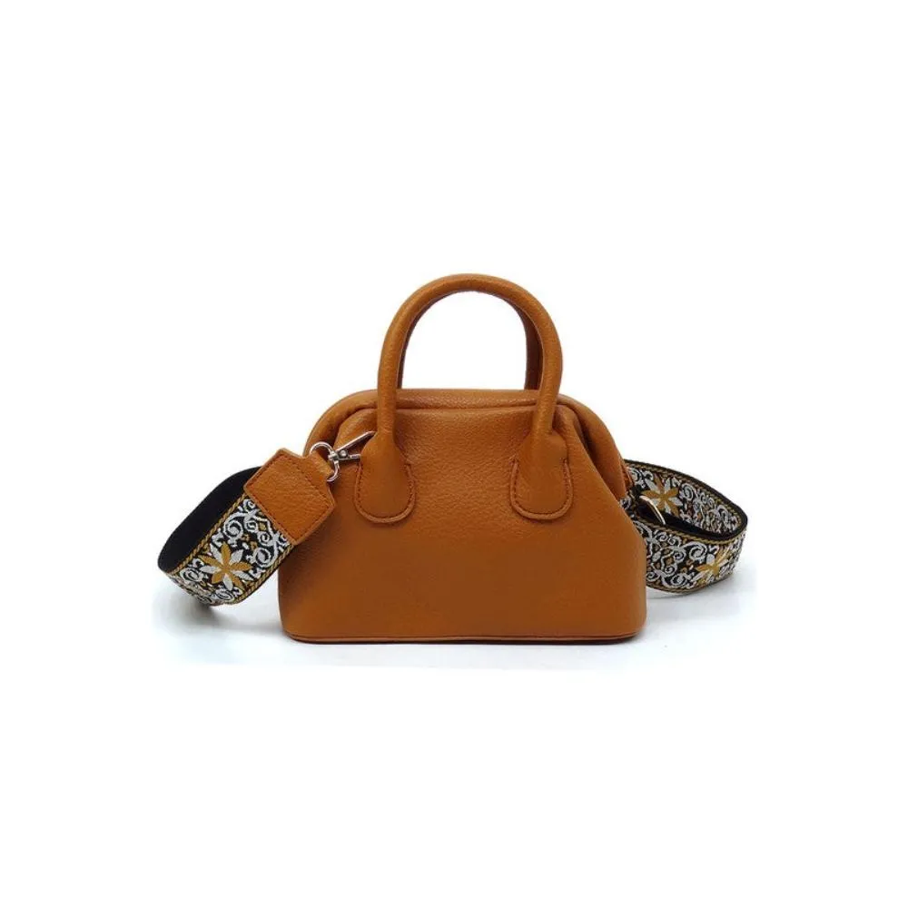 FASHNZFAB Spring Frame Doctors Satchel Crossbody Bag