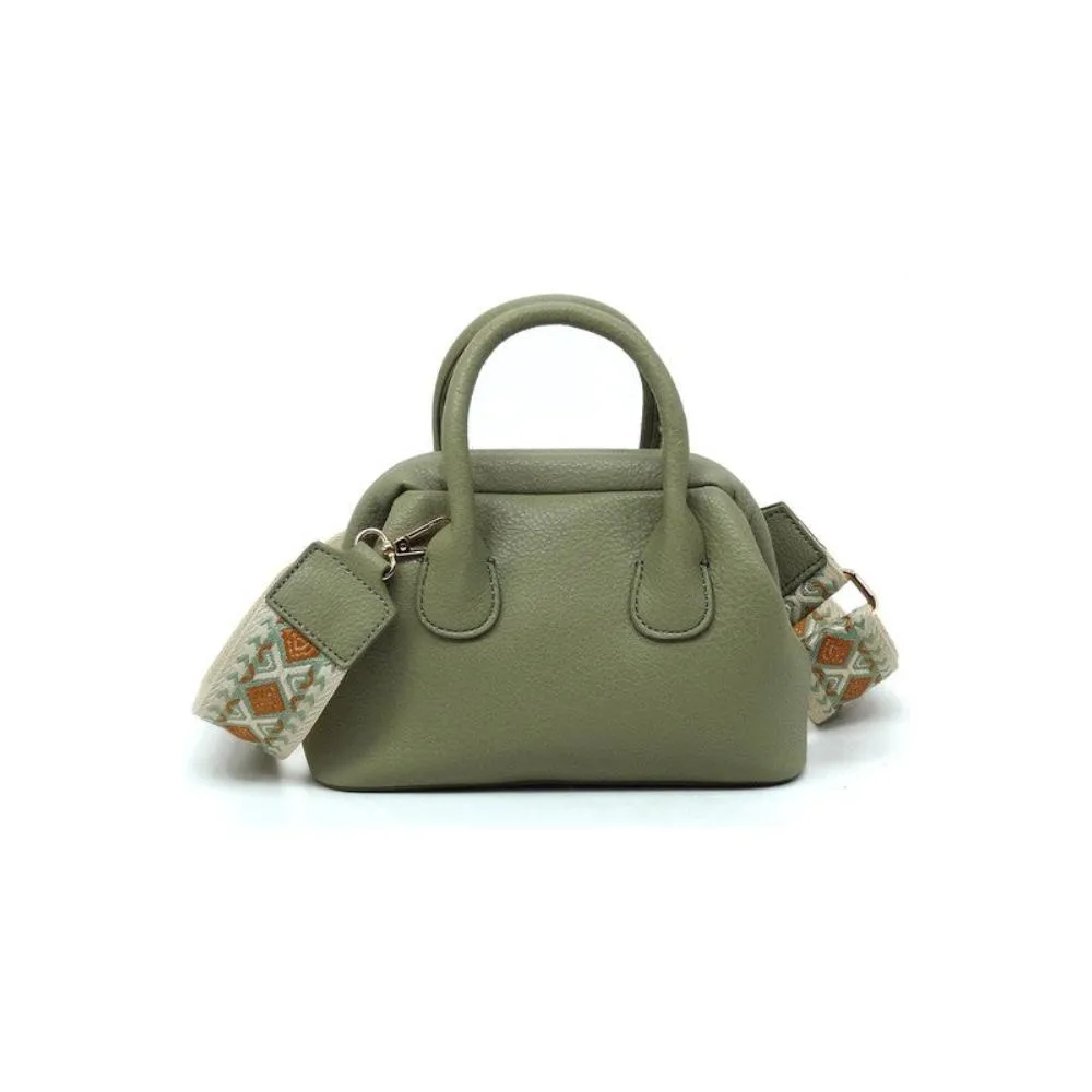 FASHNZFAB Spring Frame Doctors Satchel Crossbody Bag