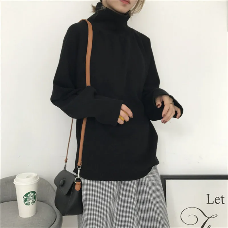 [@fatty_side] "CHIC RETRO TURTLENECK" PULLOVER KNIT TOP K090801REVIEW