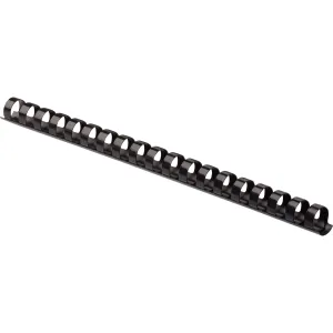 Fellowes Plastic Combs - Round Back 5/8" 120 sheets Black 25 pk