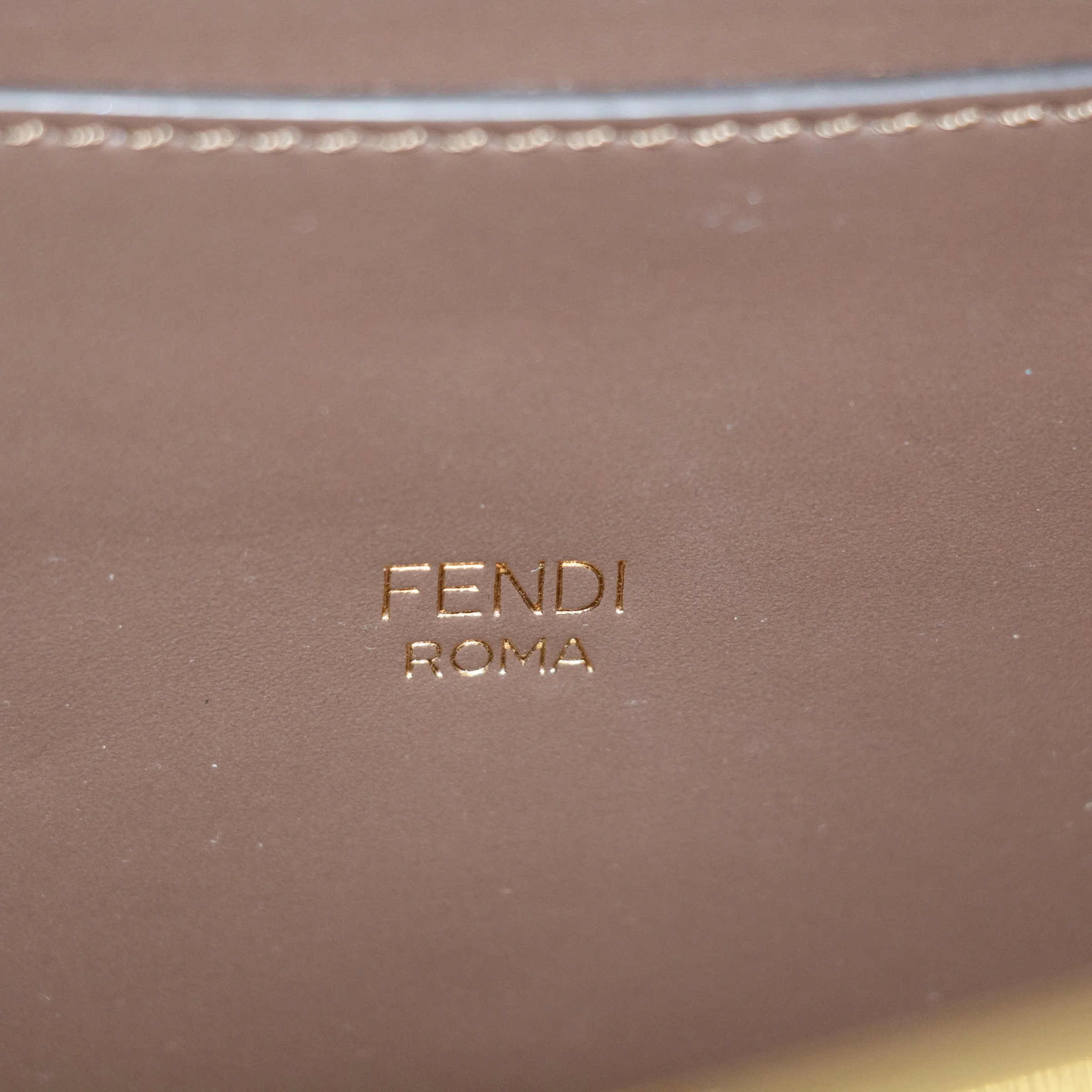 Fendi Vitello King Small Fendi Way Maya 2Way Shoulder Bag Brown #3447