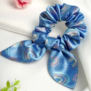 Ferosh Blue Rainbow Pigtail Scrunchie