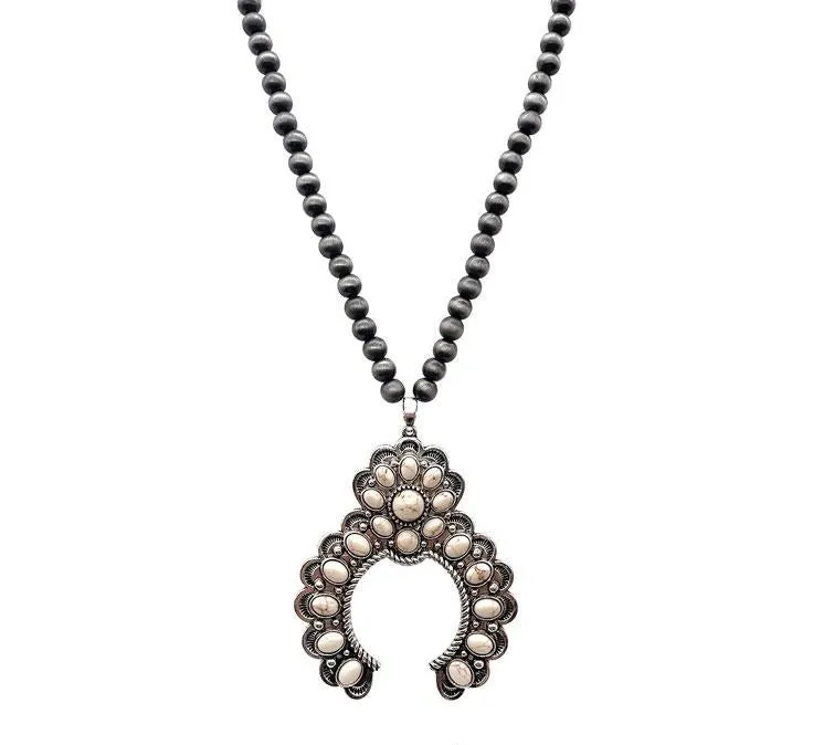 Fiona Fashion Navajo Necklace with Naja Pendant