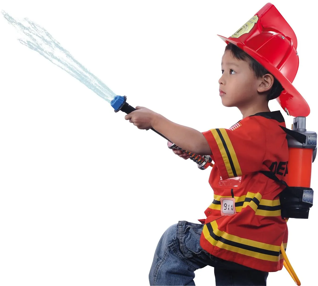 Fire Power Super Soaking Fire Hose Back Pack by Aeromax! 2 spray settings Shoots up to 30', with 60 sprays per fill up! Ages 3 