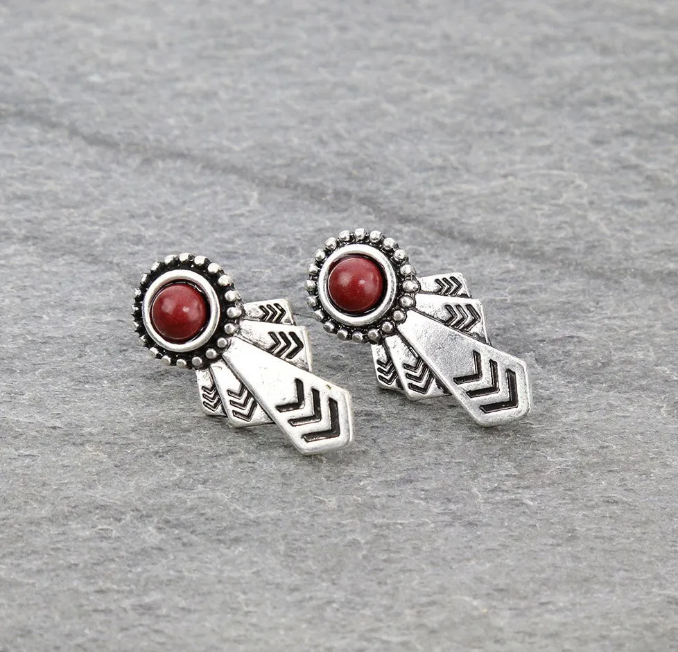 First Place Fashion Silver Post Earring