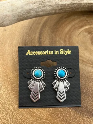 First Place Fashion Silver Post Earring