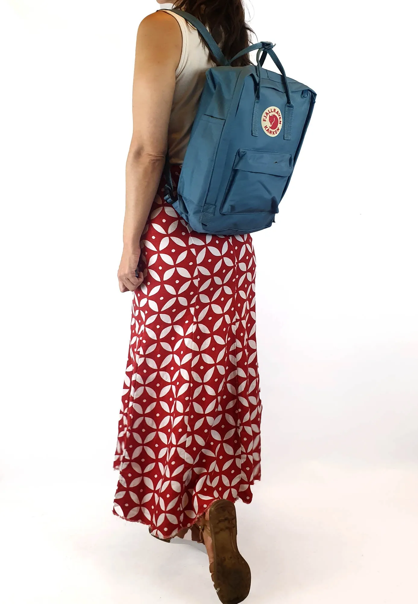 Fjallraven Kanken medium blue backpack