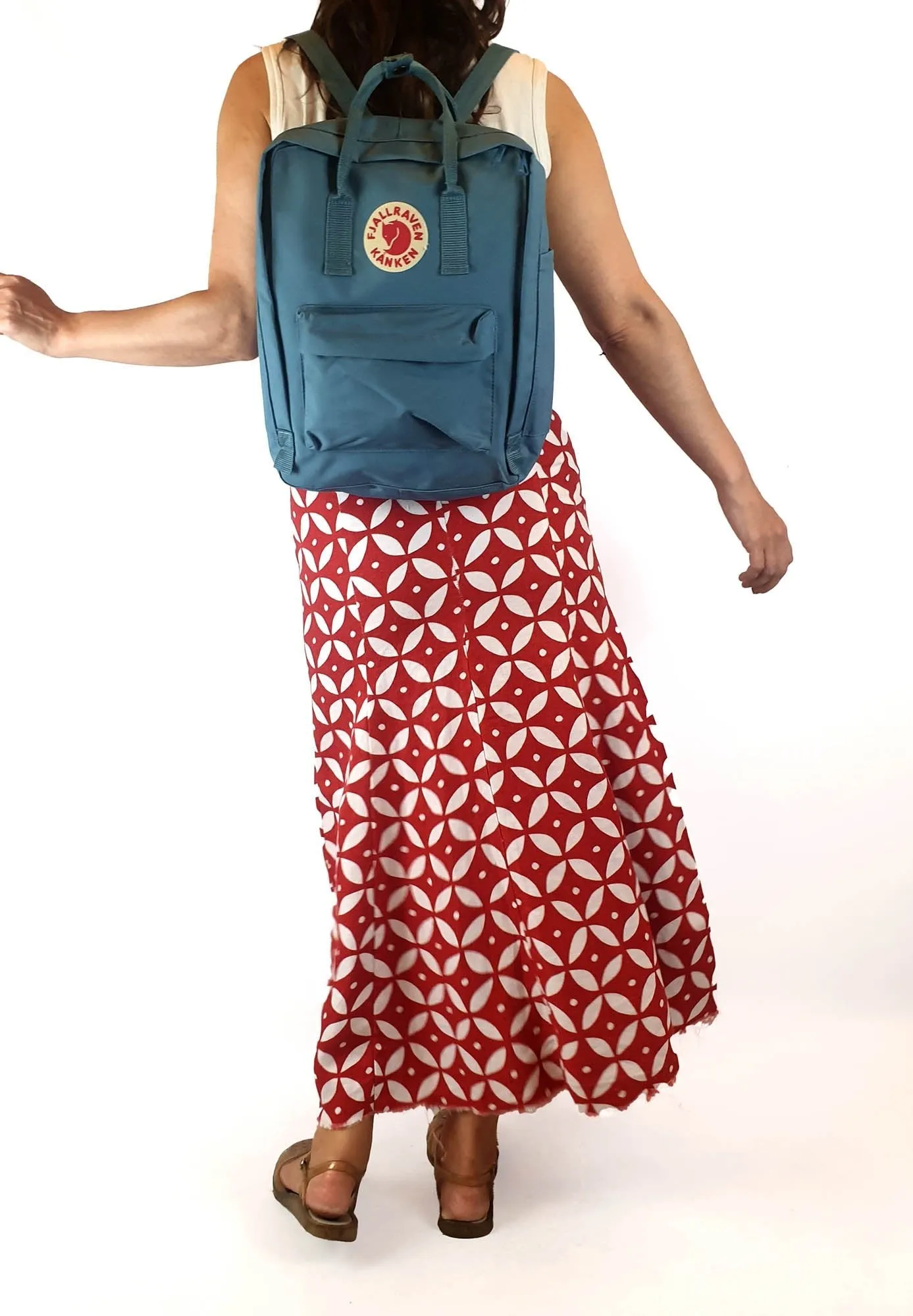 Fjallraven Kanken medium blue backpack
