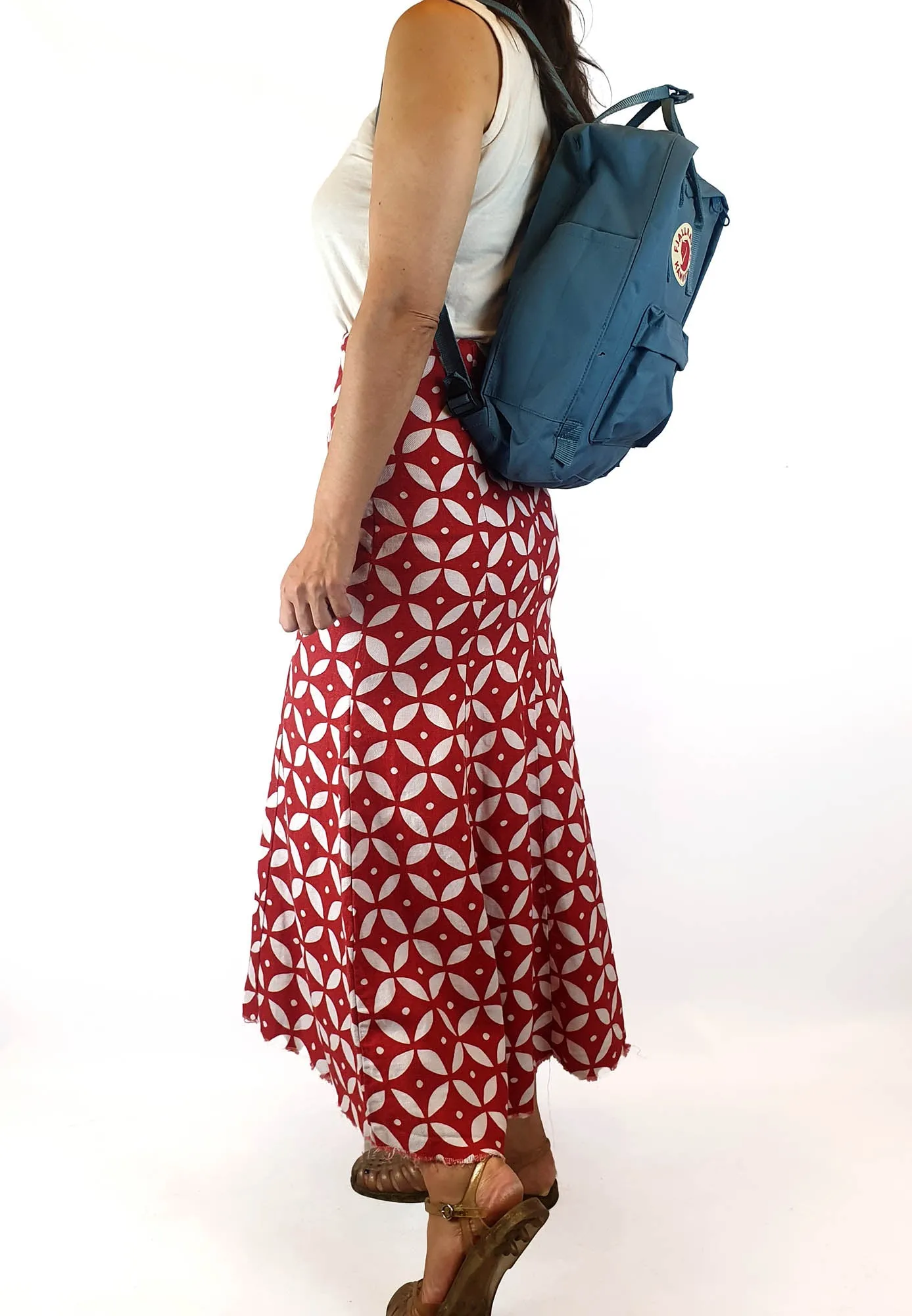 Fjallraven Kanken medium blue backpack