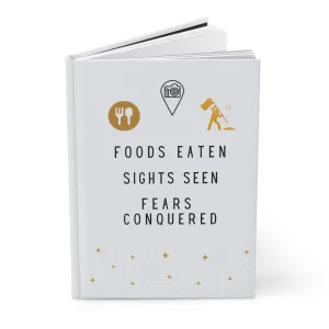 Foods Eaten Sights Seen Fears Conquered Hardcover Journal Matte