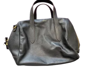 Fossil Black Leather Satchel