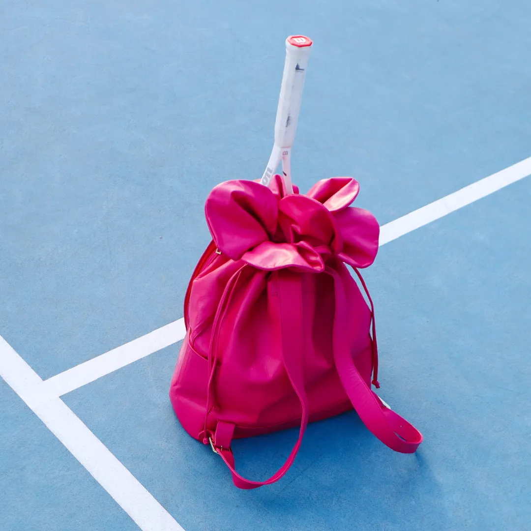 FUCHSIA TENNIS FLOWER BACKPACK