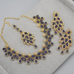 Gemstone Zirconia Designer Necklace Set