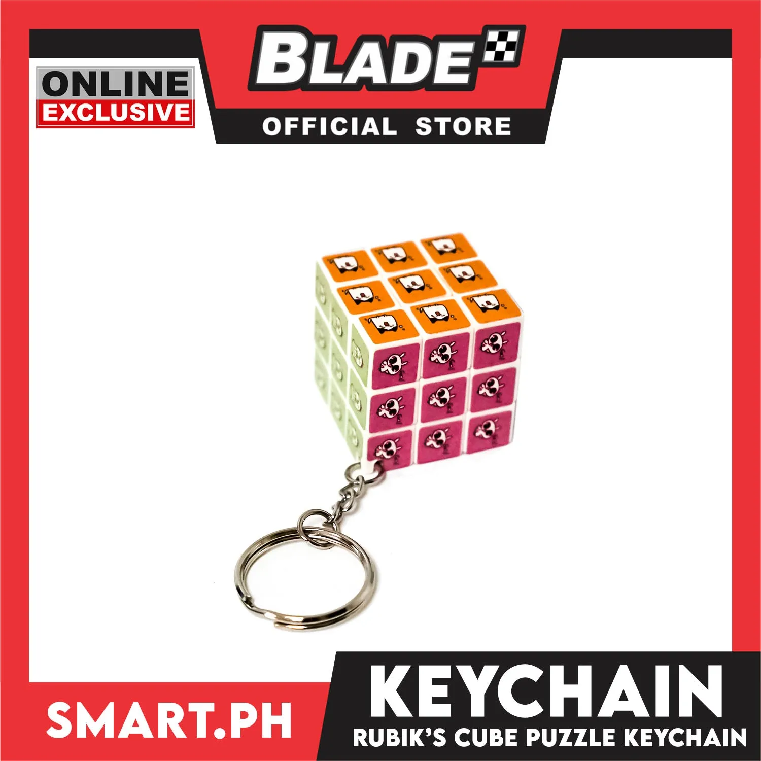 Gifts Keychain Rubik's Pocket Cube HC-11819 (Assorted Designs and Colors)