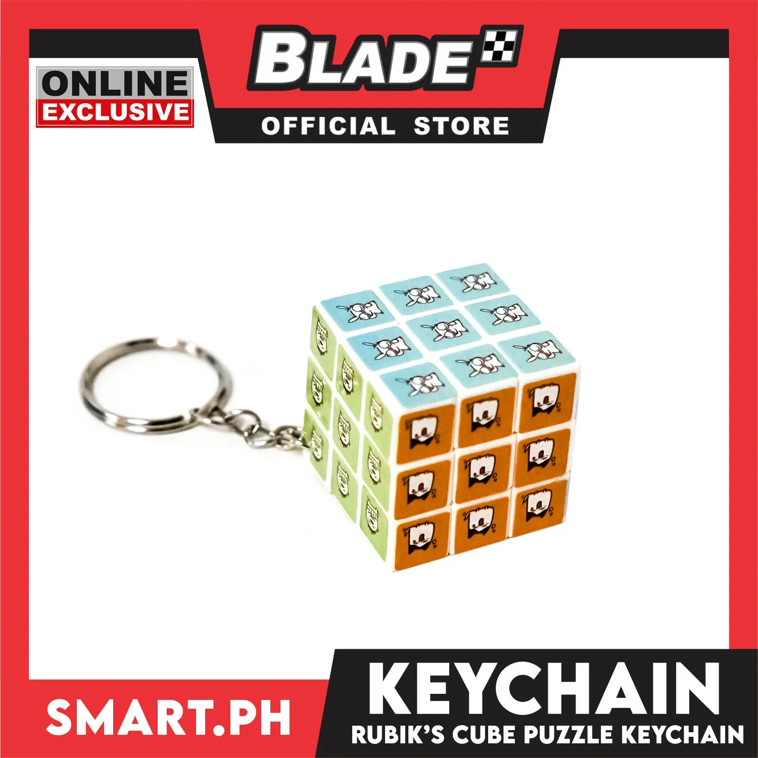 Gifts Keychain Rubik's Pocket Cube HC-11819 (Assorted Designs and Colors)