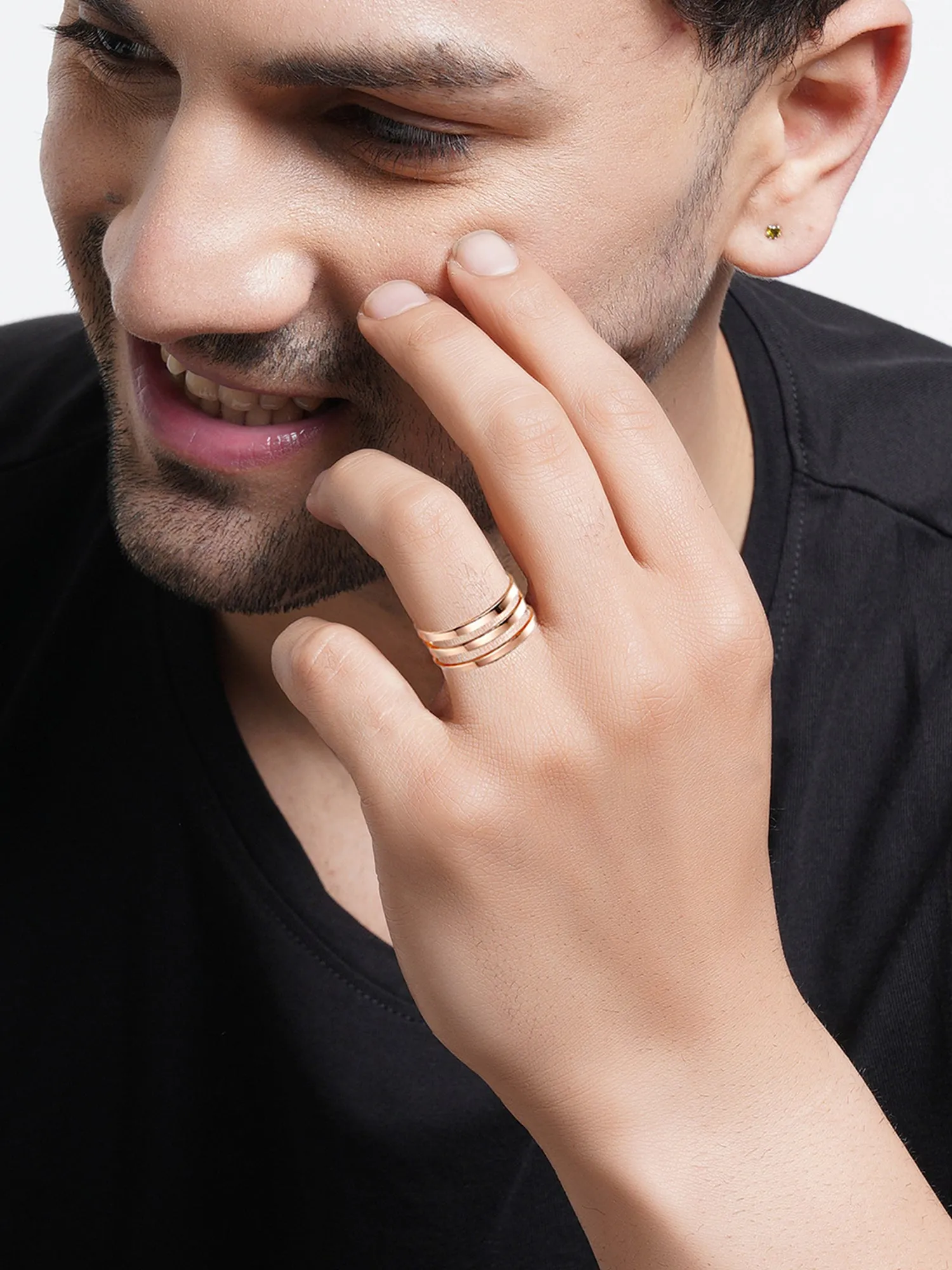 Goldplated Couple Band Ring