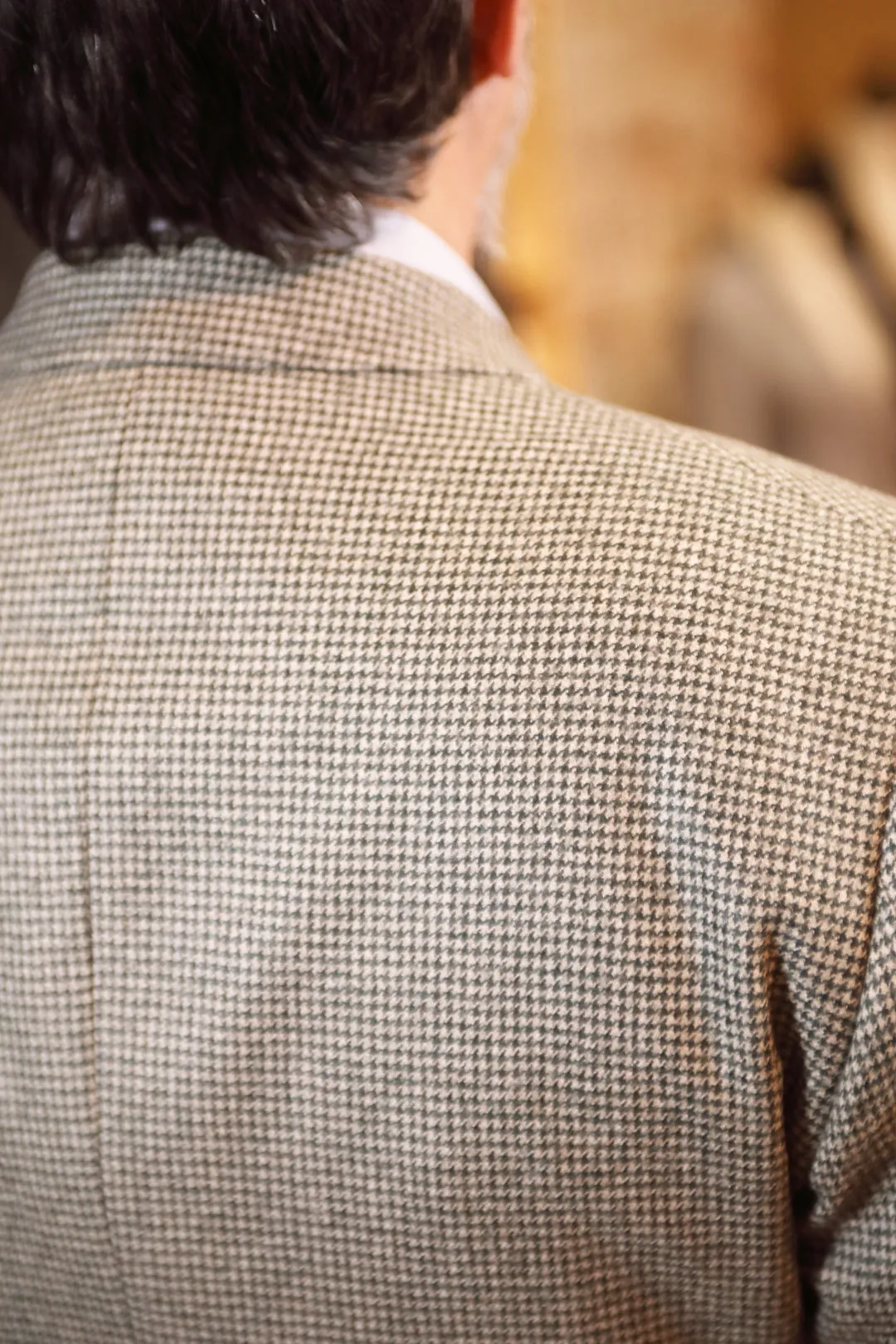 Green & Cream Houndstooth Premium Coat