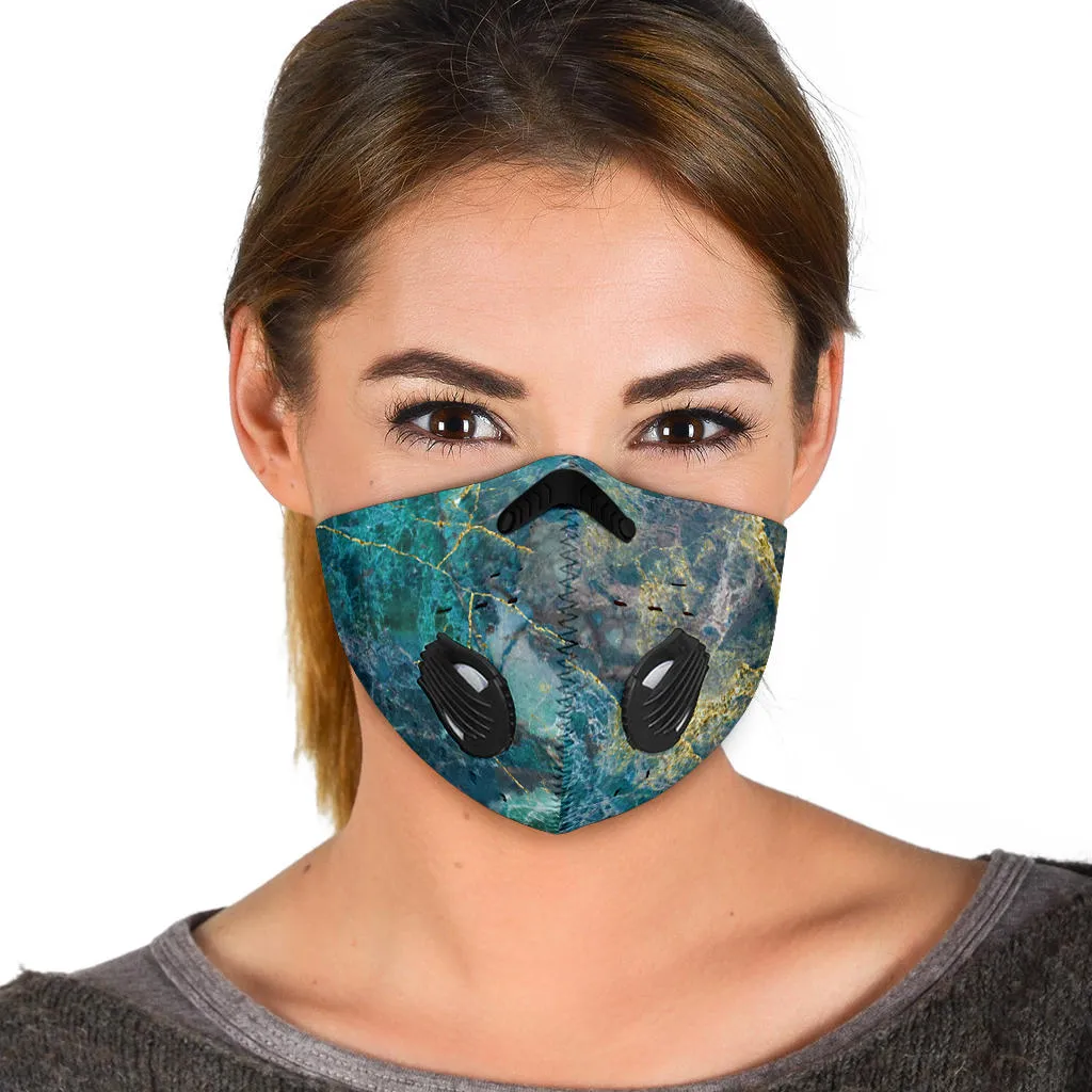 Green Marble Premium Face Mask