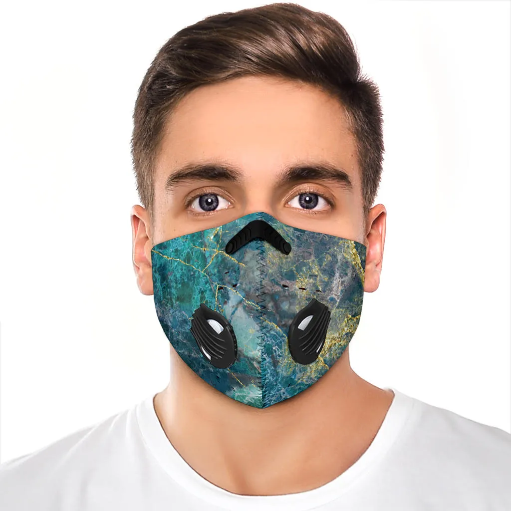 Green Marble Premium Face Mask