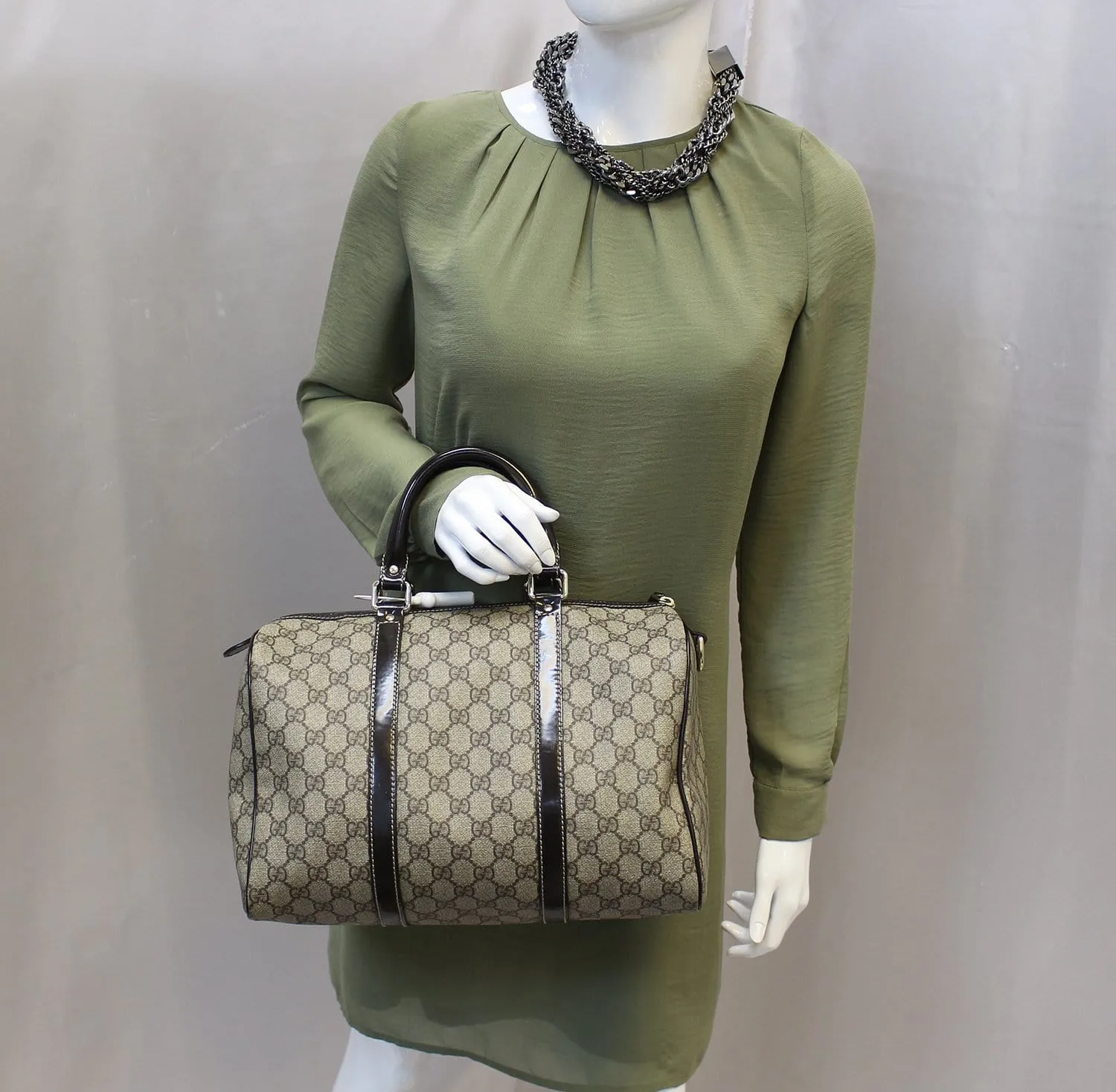 GUCCI Joy Medium Monogram Boston Satchel Bag 193603