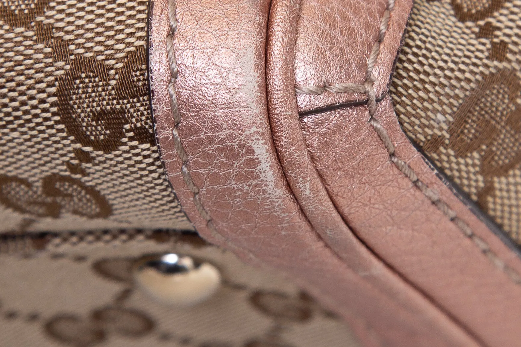 Gucci Monogram GG Canvas Bella Tassel Tote