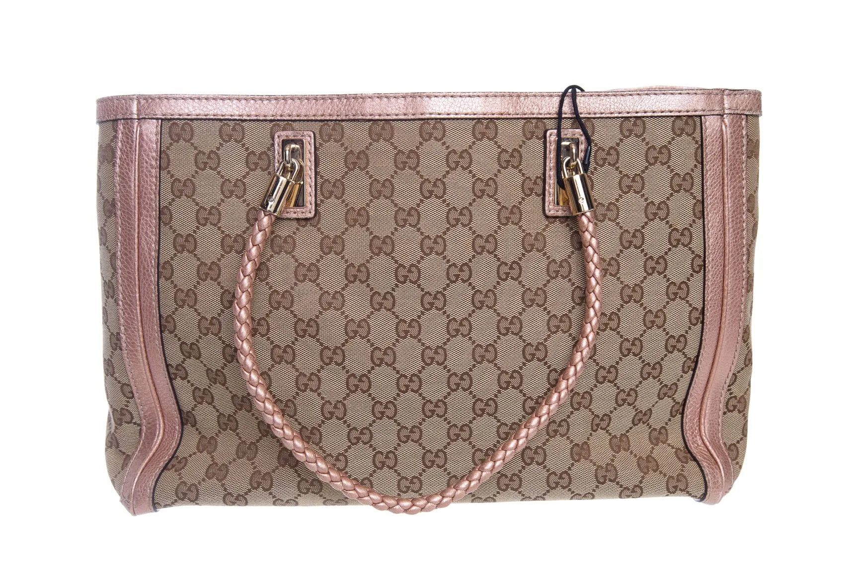 Gucci Monogram GG Canvas Bella Tassel Tote