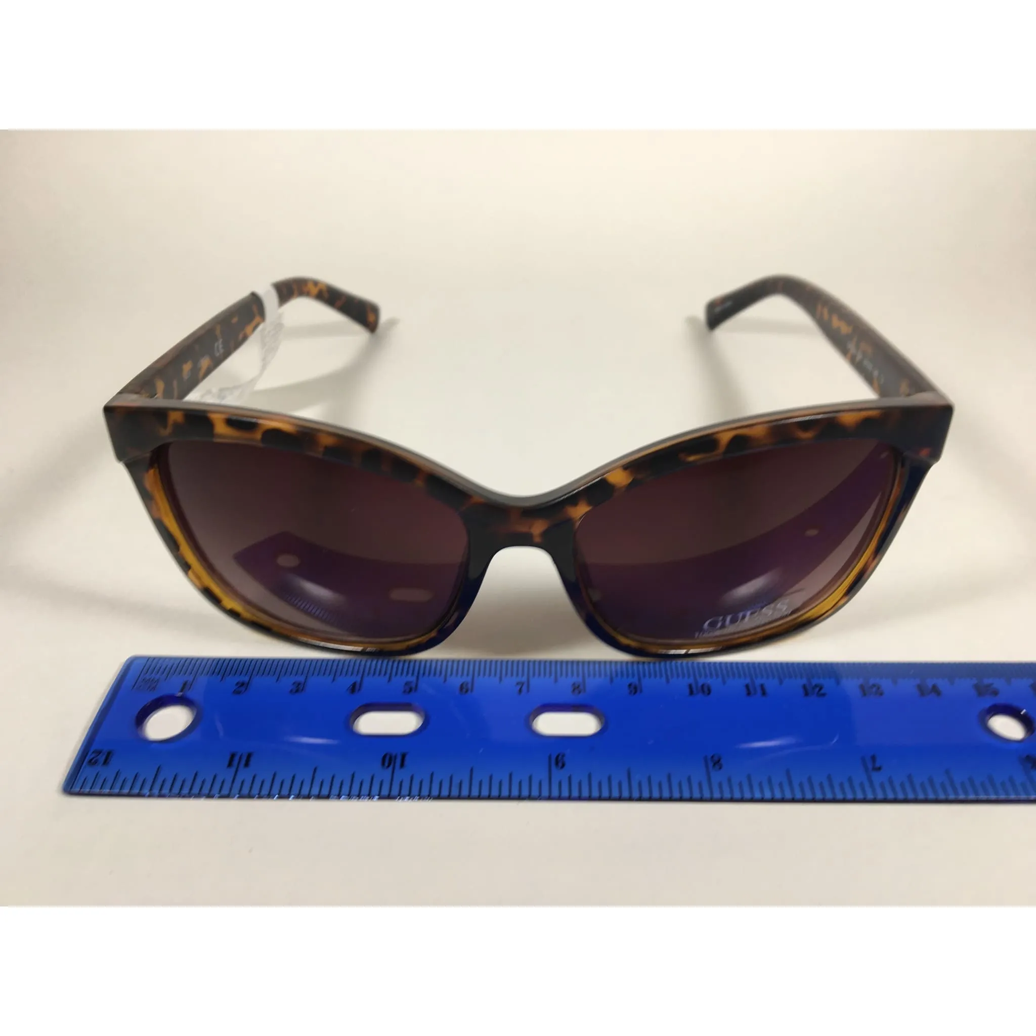 Guess Designer Sunglasses Dark Havana Brown Gradient Lens GF0300 52F