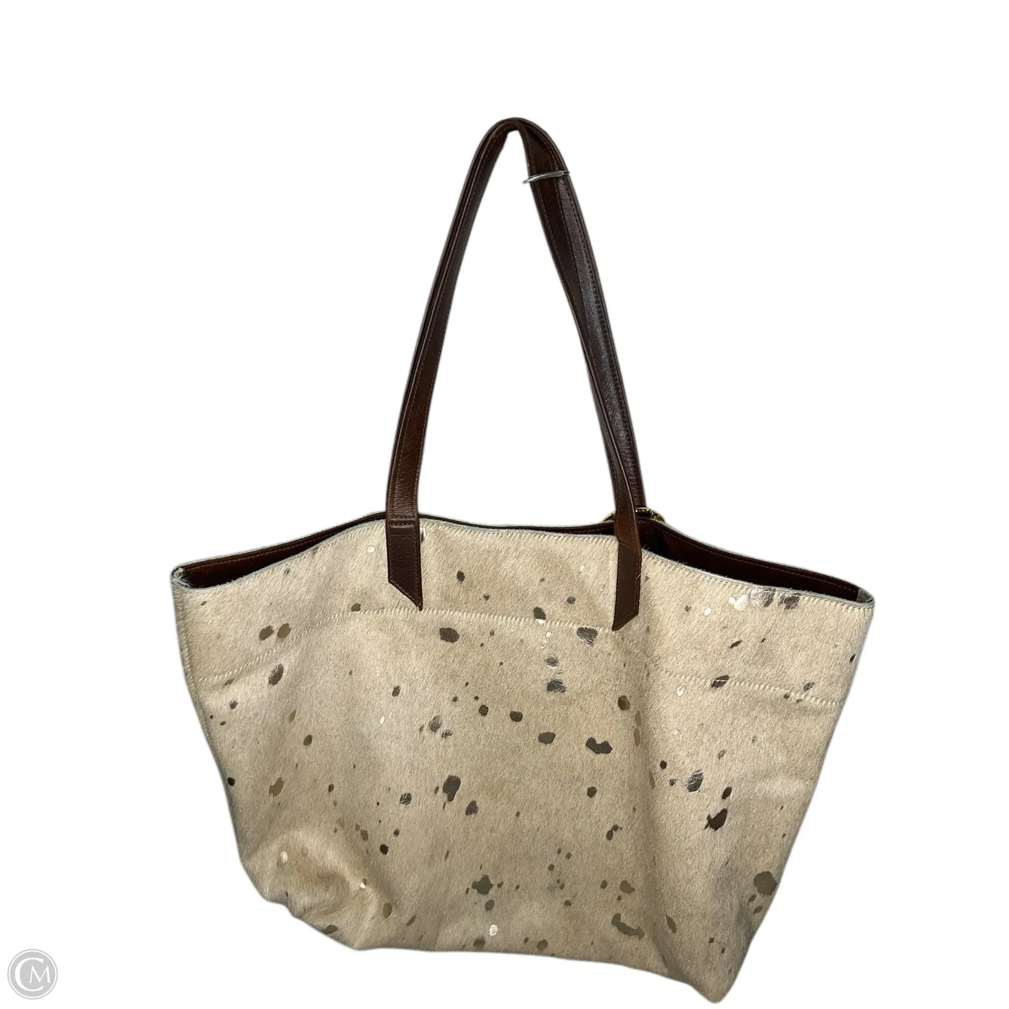 Handbag Leather By Cma, Size: Large
