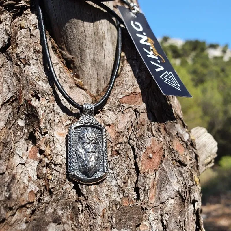 Handcrafted Odin Pendant Sterling Silver