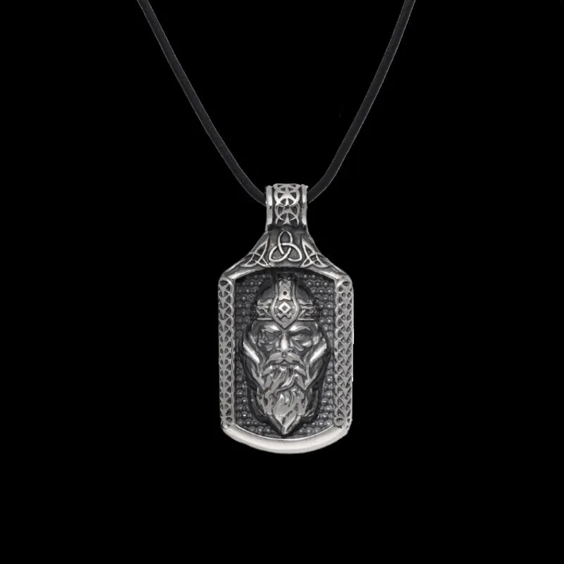 Handcrafted Odin Pendant Sterling Silver