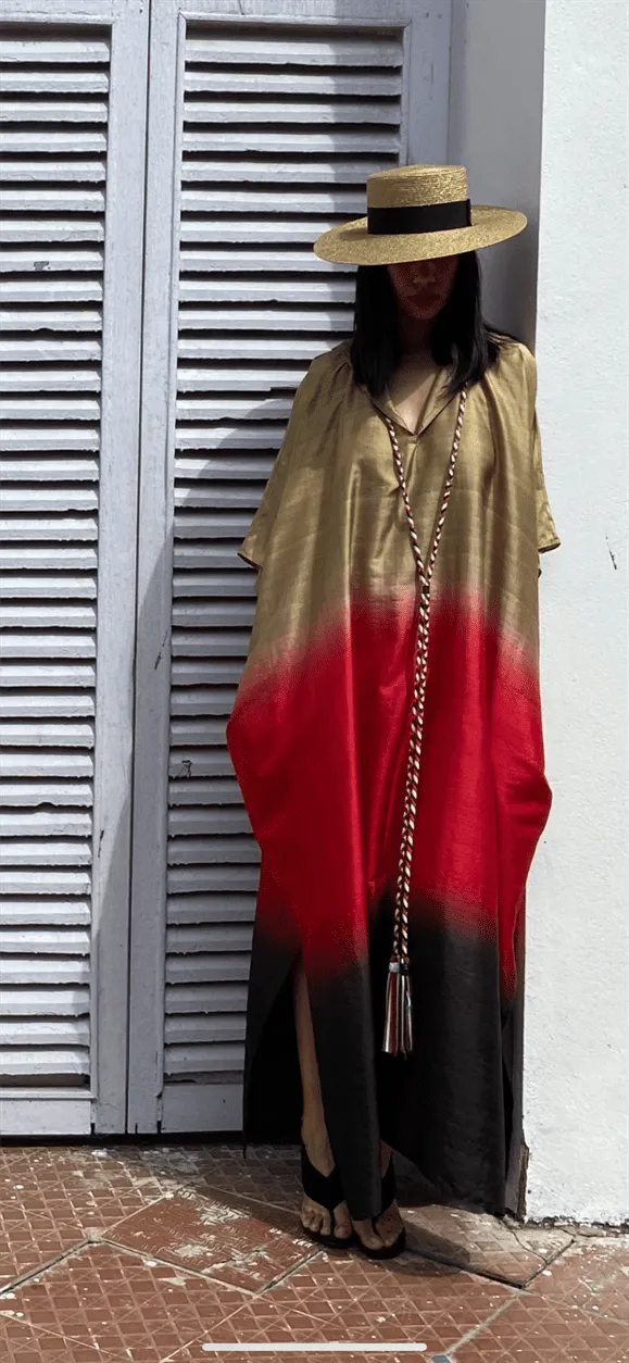 Hanshu   I   Hood Caftan   Luxe Resort Wear NAWF09