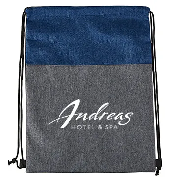 HEATHERED N’ JUTE DRAWSTRING BACKPACK