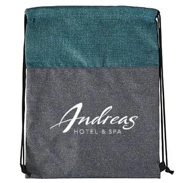 HEATHERED N’ JUTE DRAWSTRING BACKPACK