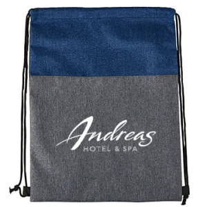 HEATHERED N’ JUTE DRAWSTRING BACKPACK
