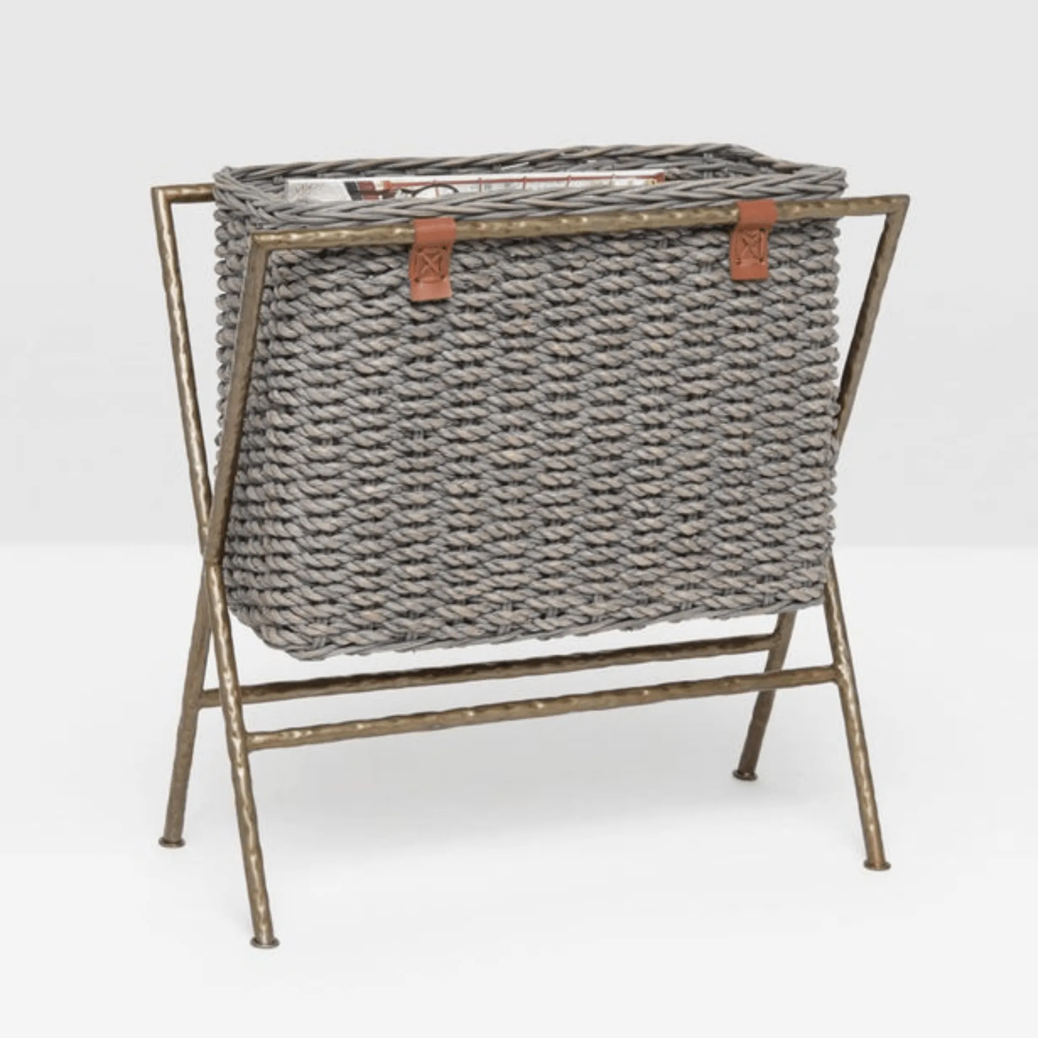Hemley Magazine/Catalog Rack in Gray Seagrass