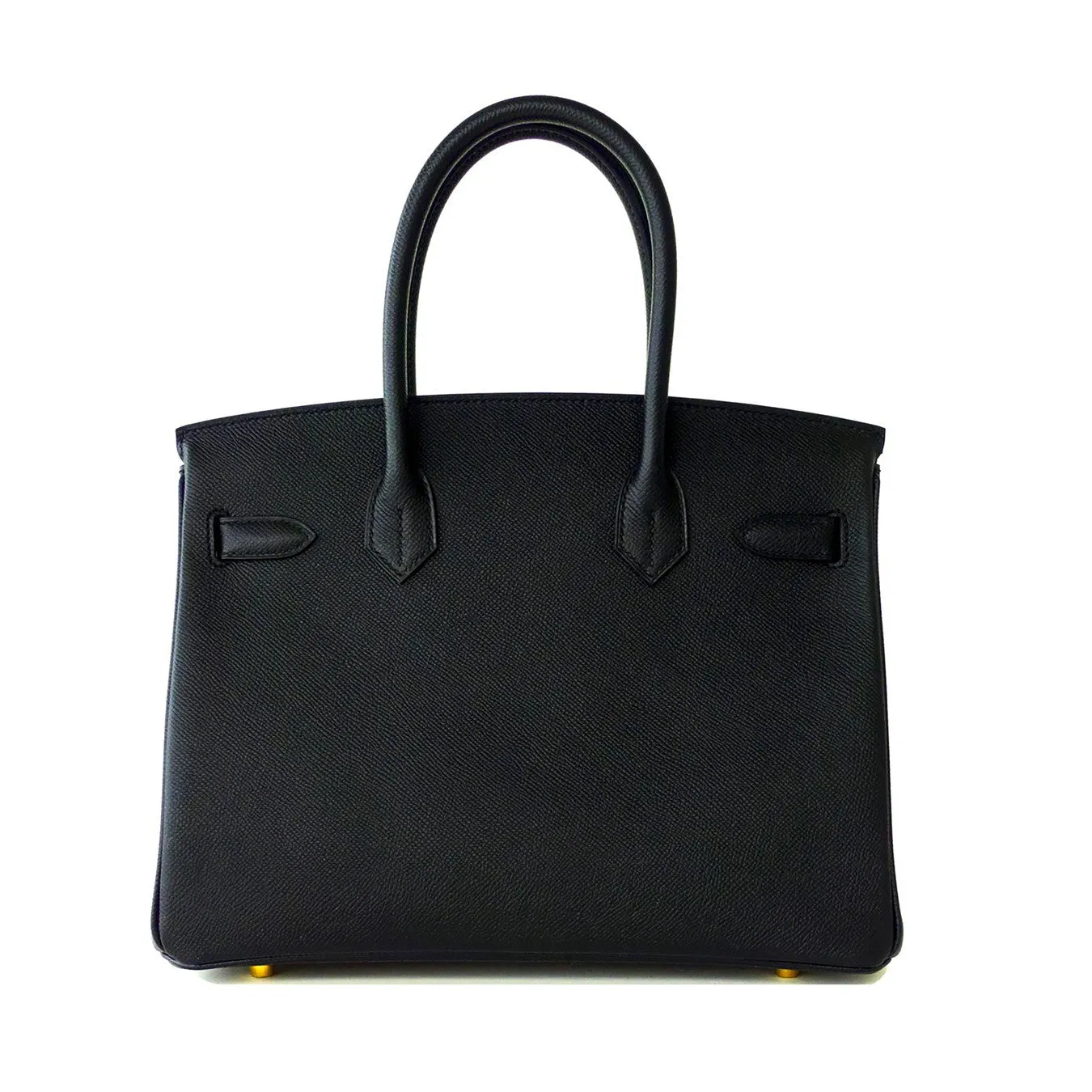 Hermes Black 30cm Birkin Epsom Gold Hardware GHW Satchel Bag Sophisticated