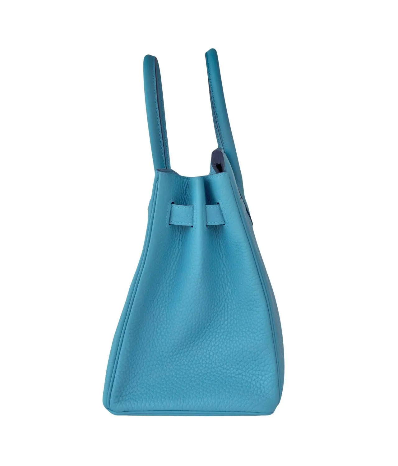 Hermes Blue Saint Cyr 30cm Birkin Gold GHW Satchel Bag Robin Egg Blue