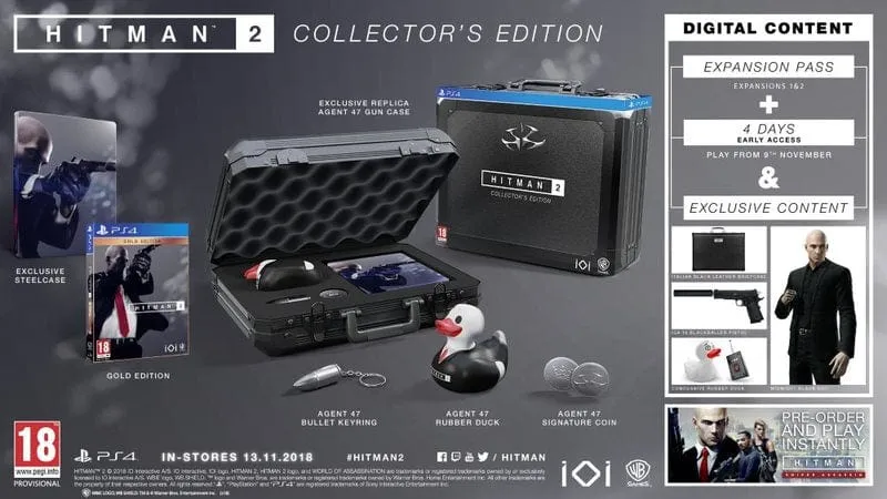 Hitman 2 - Collector's Edition (PS4)