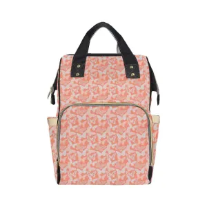 Holly Gray and Red Butterfly Backpack