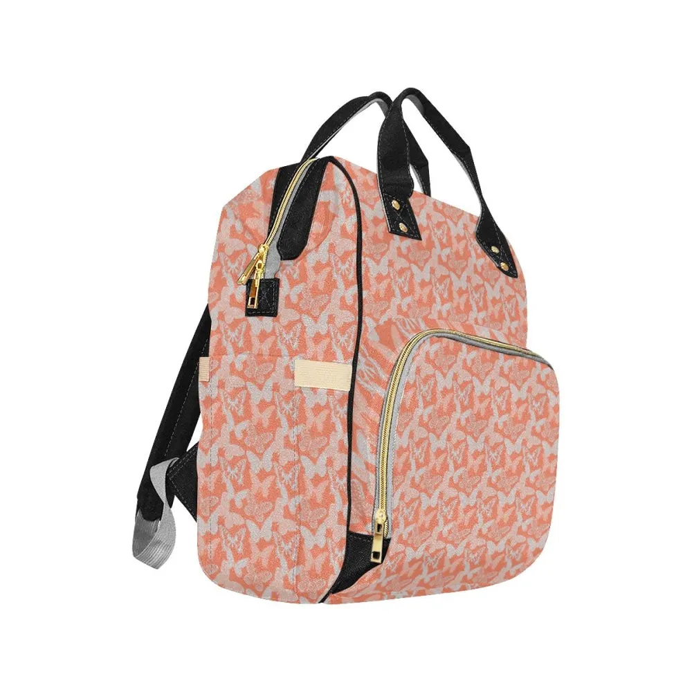 Holly Gray and Red Butterfly Backpack