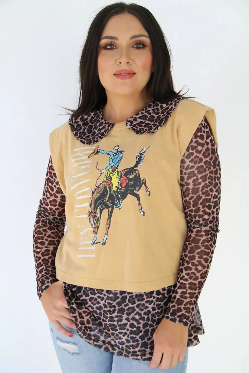 Holly Hey Cowgirl Tee Shirt Vest
