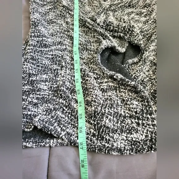 ✨️HP✨️Club Monaco | Black/Gray Marled Open Drape Front Cardigan (SIZE S)