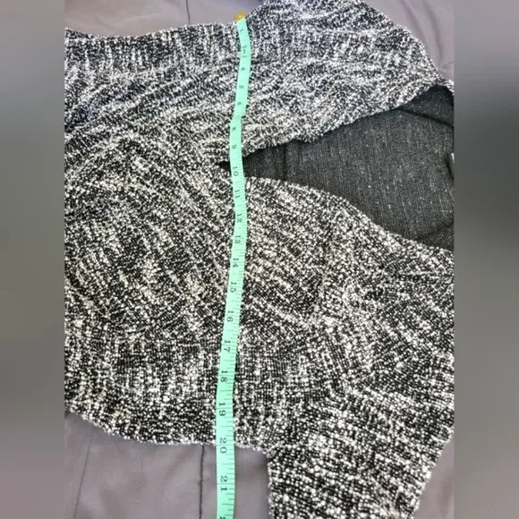 ✨️HP✨️Club Monaco | Black/Gray Marled Open Drape Front Cardigan (SIZE S)